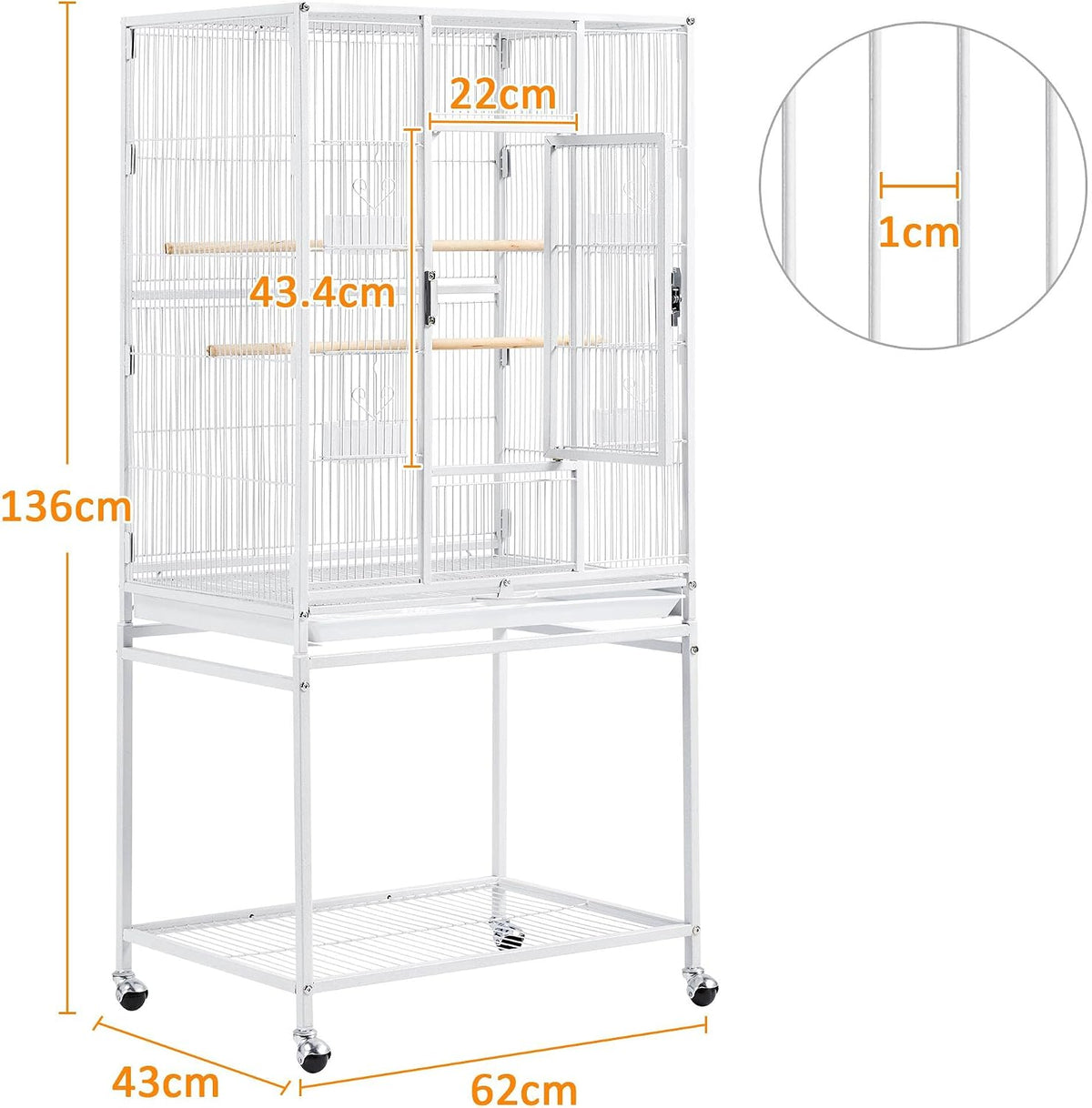 Shaney Cage & Stand White 248