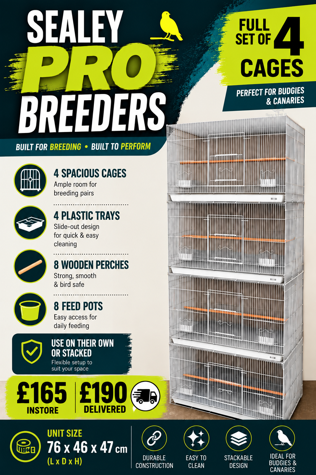 Roxy's Pro Sealey Breeder - Breeding Cages